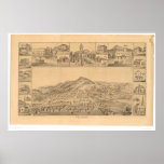 San Rafael, CA. Panoramic Map (1576A) Posters