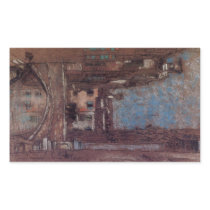 San Rocco by James Abbott McNeill Whistler Rectangular Sticker