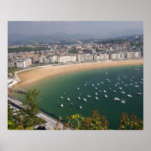 San Sebastian, Spain. The Basque city of San Poster