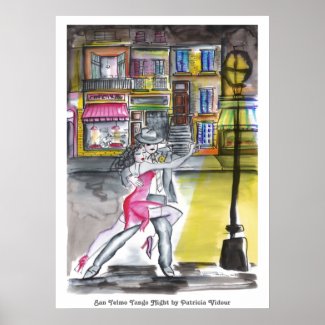 San Telmo Tango Night print