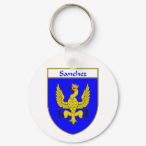 Sanchez Coat of Arms/Family Crest keychains by NameGame Sanchez Coat of Arms/Family Crest keychains