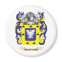 Sanchez Coat of Arms (Family Crest) Refrigerator Magnets