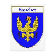 Sanchez Coat of Arms/Family Crest postcards