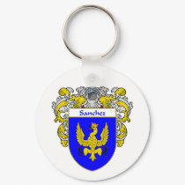 Sanchez Coat of Arms (Mantled) keychains
