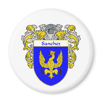 Sanchez Coat of Arms (Mantled) Magnet