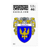Sanchez Coat of Arms (Mantled) postage