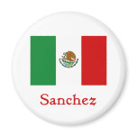 Sanchez Mexican Flag Fridge Magnets