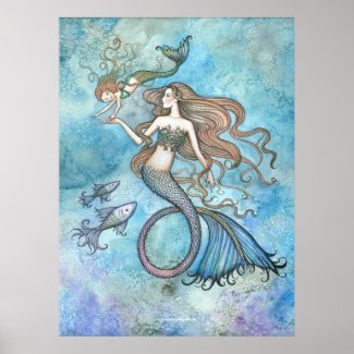 Sanctity of Motherhood Mermaid Poster print