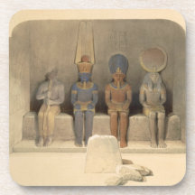 Sanctuary of the Temple of Abu Simbel, from "Egypt Drink Coasters