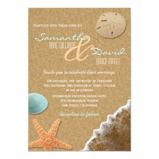 Design my own beach wedding invitations