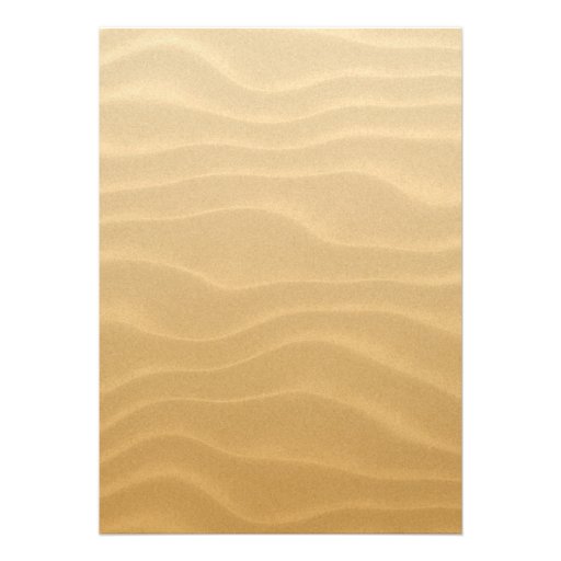 Sand Beach Seashells Beach Wedding Custom Announcements