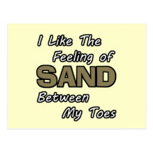 Sand Between Toes Postcard