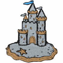 Sand Castle Chest embroidered shirts