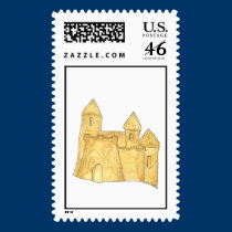Sand Castle Custom Postage stamps