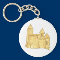 Sand Castle Keychain keychains
