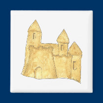 Sand Castle Magnet magnets
