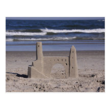 sand castle, ocean city postcards