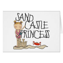 Sand Castle Princess Card