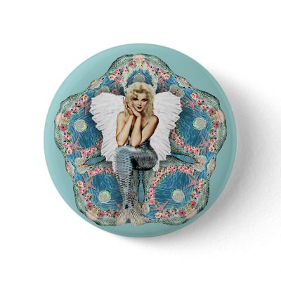 Sand Dollar Angel Button by Jaenne
