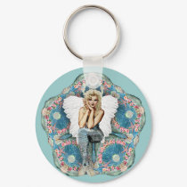 Sand Dollar Angel Keychain by Jaenne Sand Dollar Angel Keychain