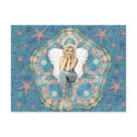 Sand Dollar Angel Postcard by Jaenne Sand Dollar Angel Postcard