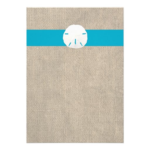 Sand Dollar Beach Wedding Invitation - Malibu