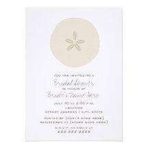 Sand Dollar Bridal Shower Invitation
