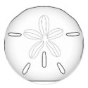 Sand Dollar Envelope Closures stickers