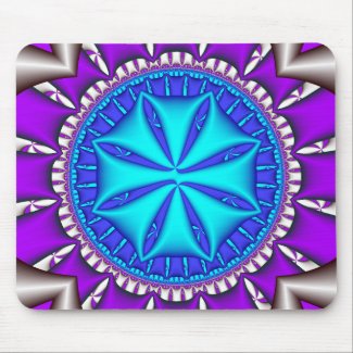 sand dollar - fractal art zazzle_mousepad