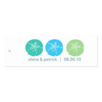 Sand Dollar Gift Tags Business Card Templates