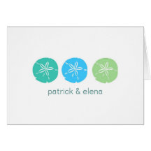 Sand Dollar Horizontal Note Cards