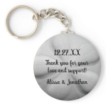 Sand Dollar Personalized Key Ring Wedding Favor Key Chains