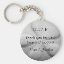 Sand Dollar Personalized Key Ring Wedding Favor Key Chains