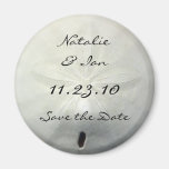 Sand Dollar Save the Date Beach Wedding Magnet