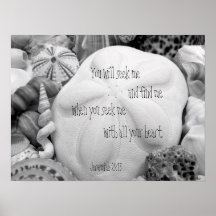 Sand Dollar Scripture Christian Wall Poster