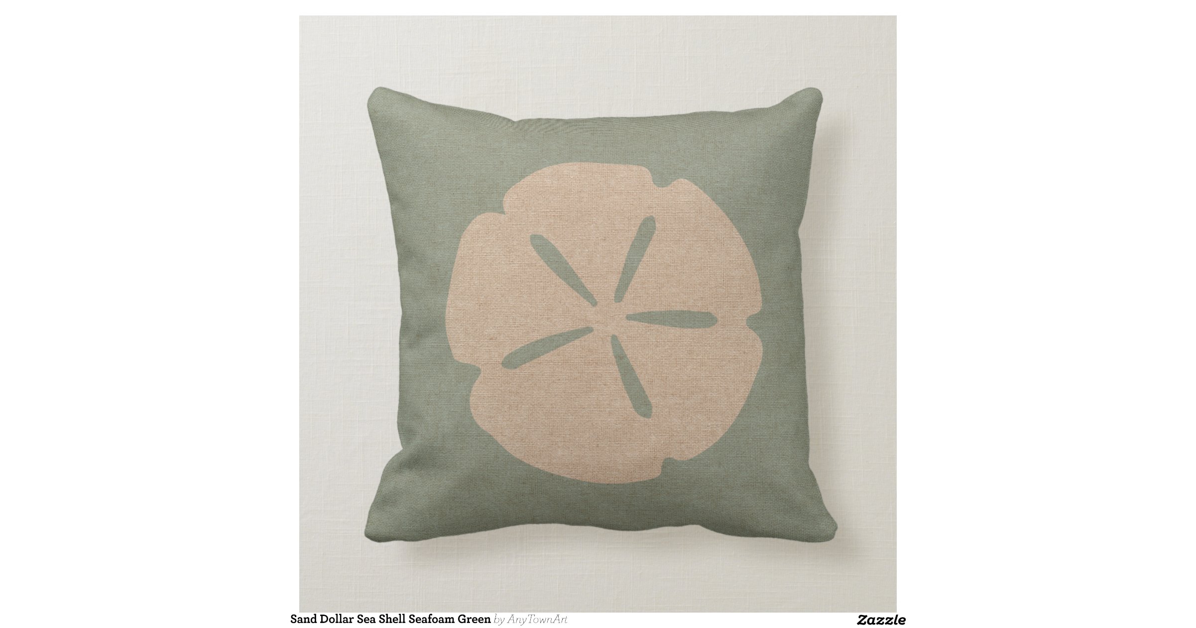 Sand Dollar Sea Shell Seafoam Green Throw Pillows Zazzle