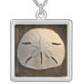 Sand Dollar Seashell Beach Silver Necklace Pendant