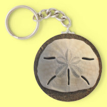 Sand Dollar Seashell Sand Beach Keychain keychains