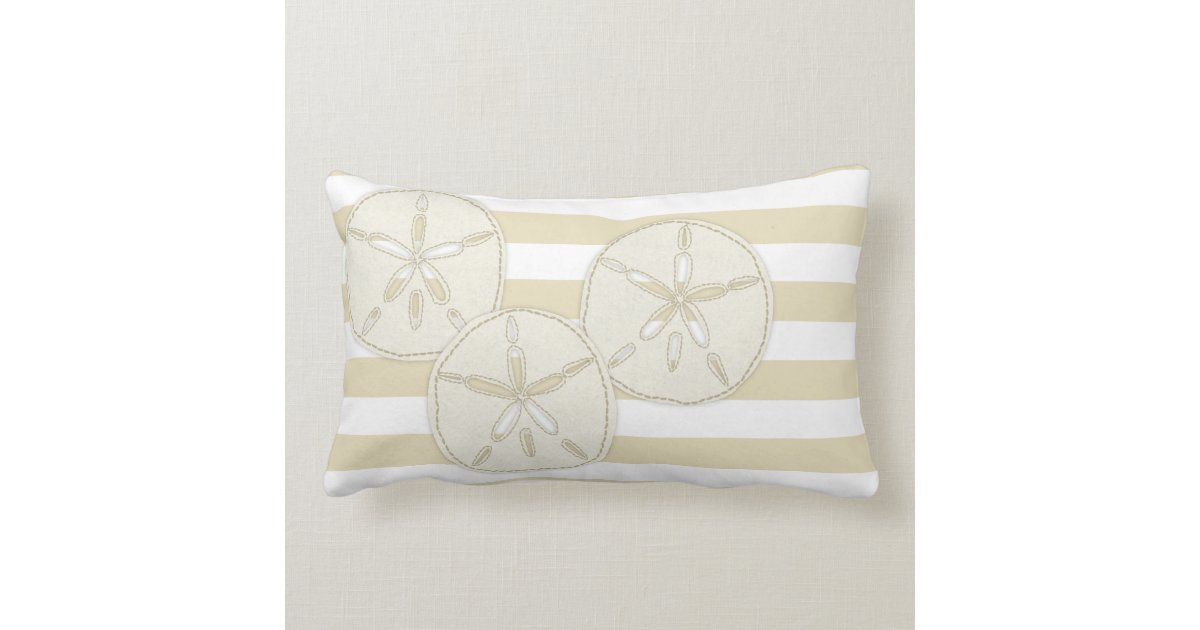 Sand dollar throw pillow Zazzle
