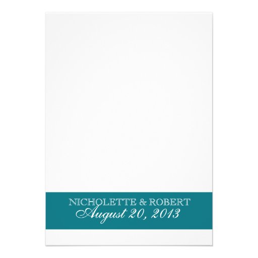 Sand Dollar Turquoise Wedding Announcements