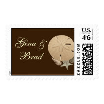 Sand Dollar Wedding Postage postage