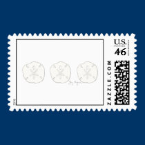 Sand Dollars Custom Postage stamps