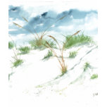 Sand dunes beach seascape nautical watercolor art t-shirts