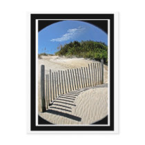 Sand fence post cards