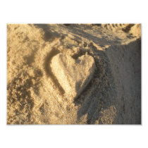 Sand Heart Photo Print