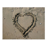Sand Heart Post Cards