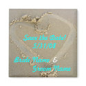 Sand Heart * Save the Date * Customize! magnets