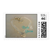 Sand * Heart * Wedding - Customizable! postage by bluehawaii218 Sand * Heart * Wedding - Customizable! postage