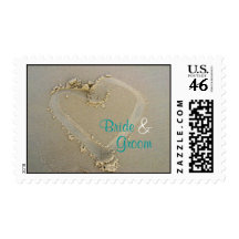 Sand * Heart * Wedding - Customizable! Stamp