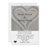 Sand Heart Wedding Invitation